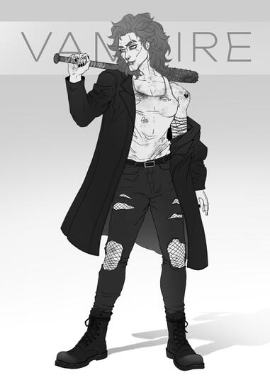 B&W fullbody 95$
